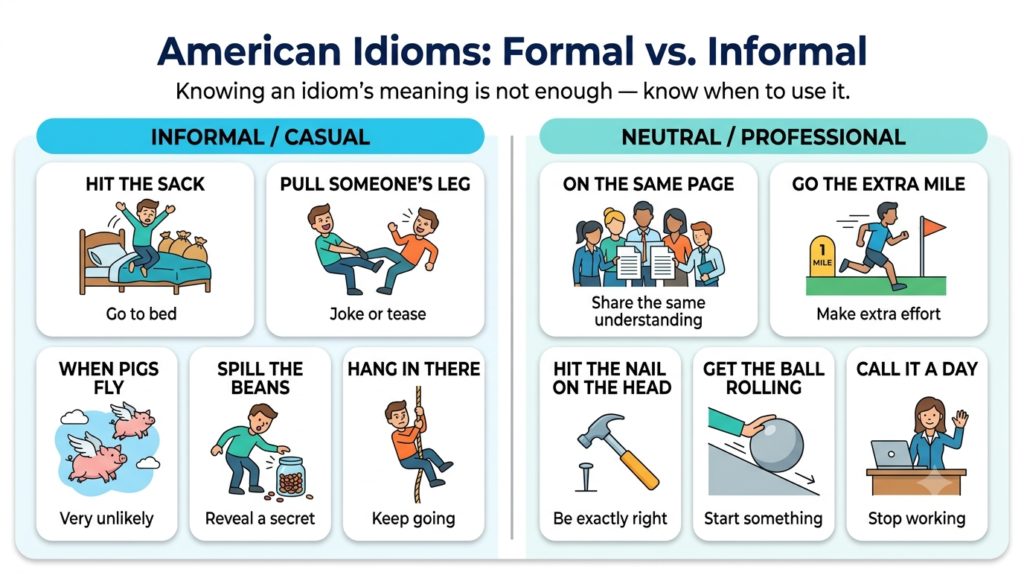 Commonly Used Idioms in the USA