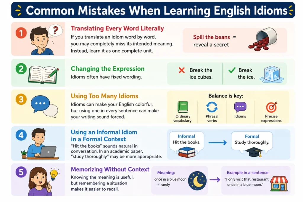 idioms with meanings