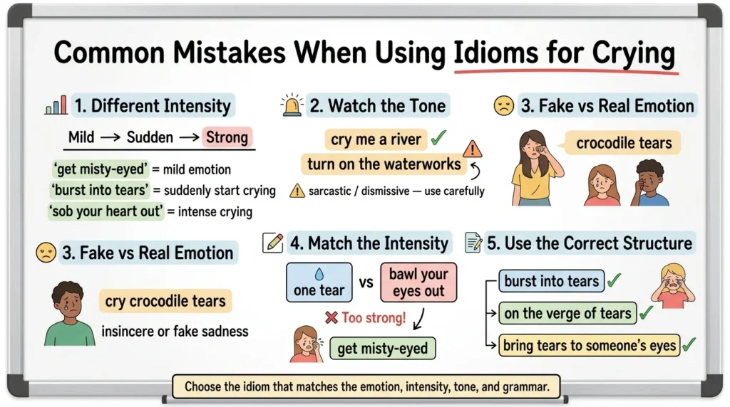 Idioms for Crying