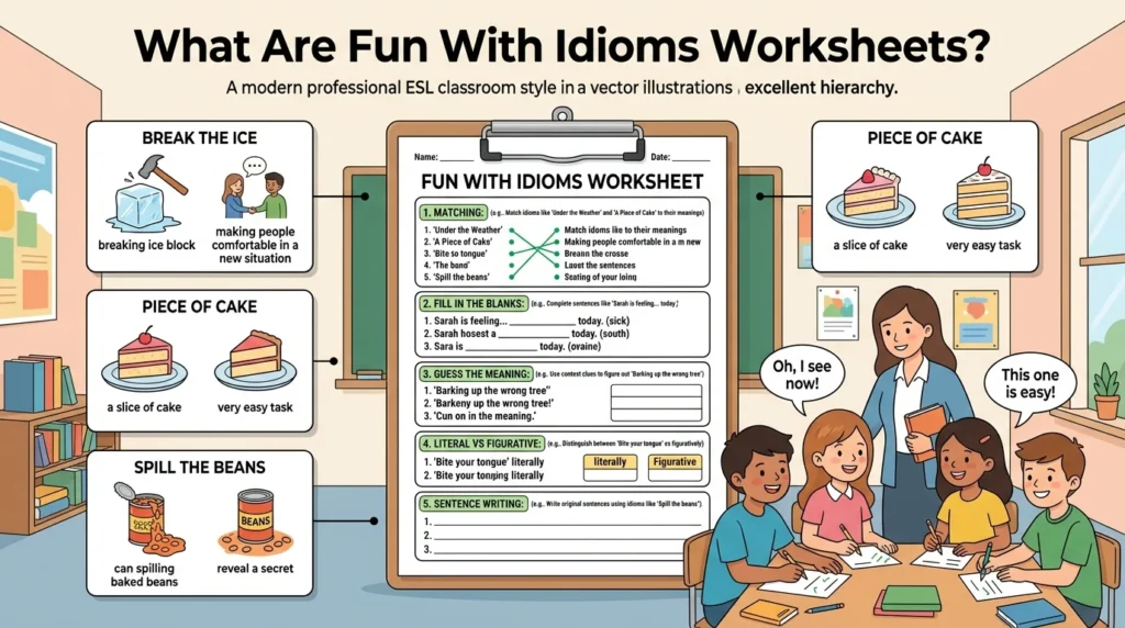 Fun with Idioms Worksheets