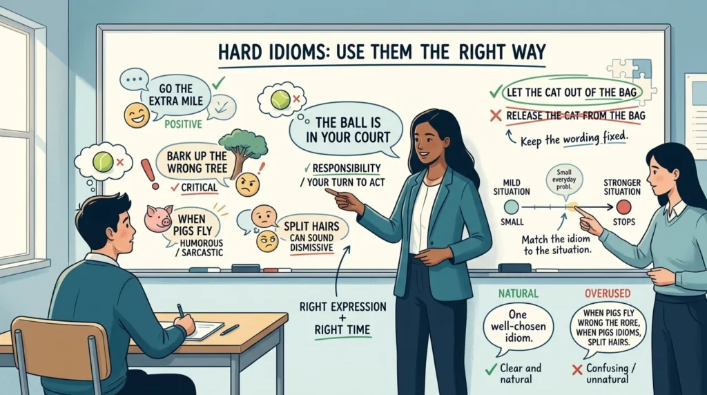  Hard Idioms Examples