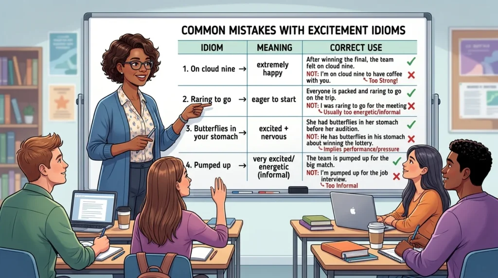 Idioms For Excited