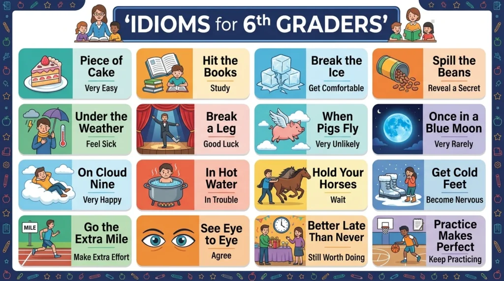 Idioms for 6th Graders