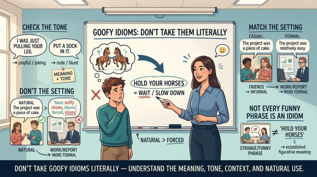 Goofy Idioms