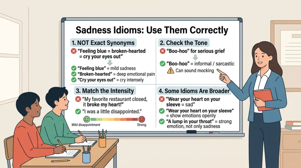  Idioms About Sadness