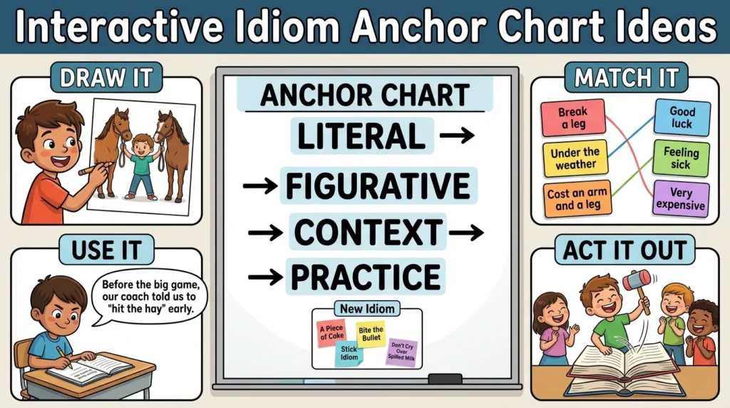 Idioms Anchor Chart 3rd Grade