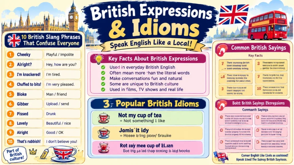 British expressions and idioms