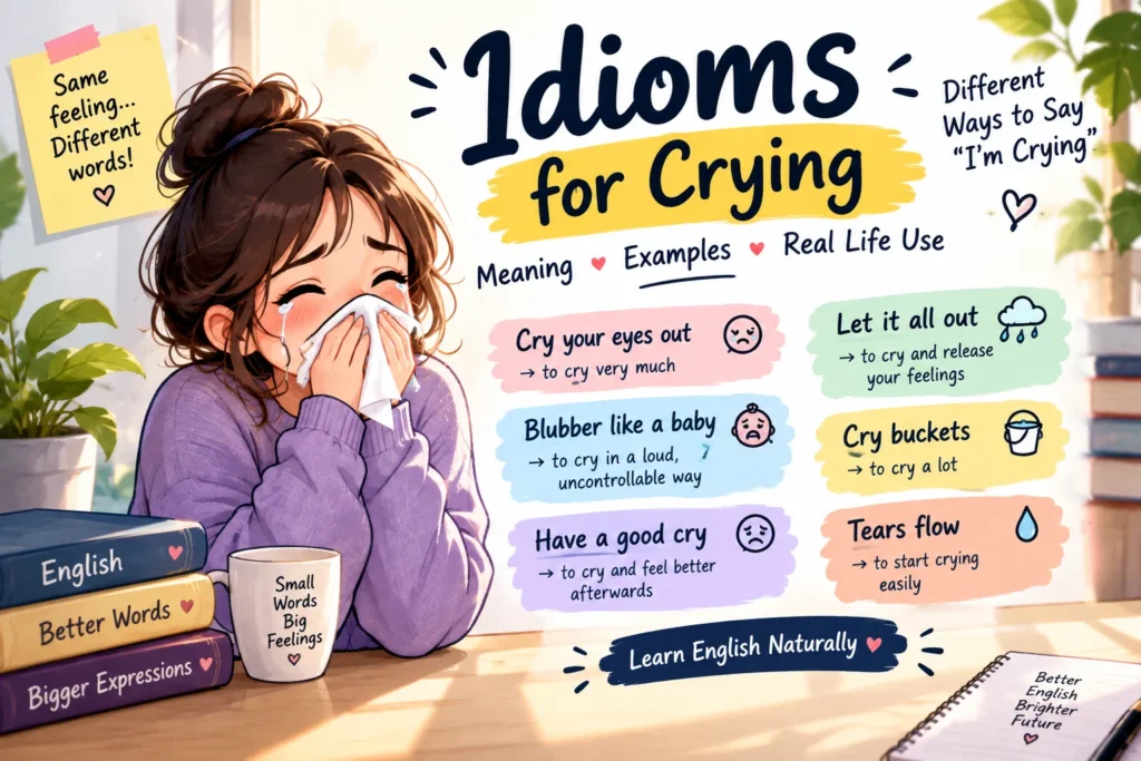 Idioms for Crying