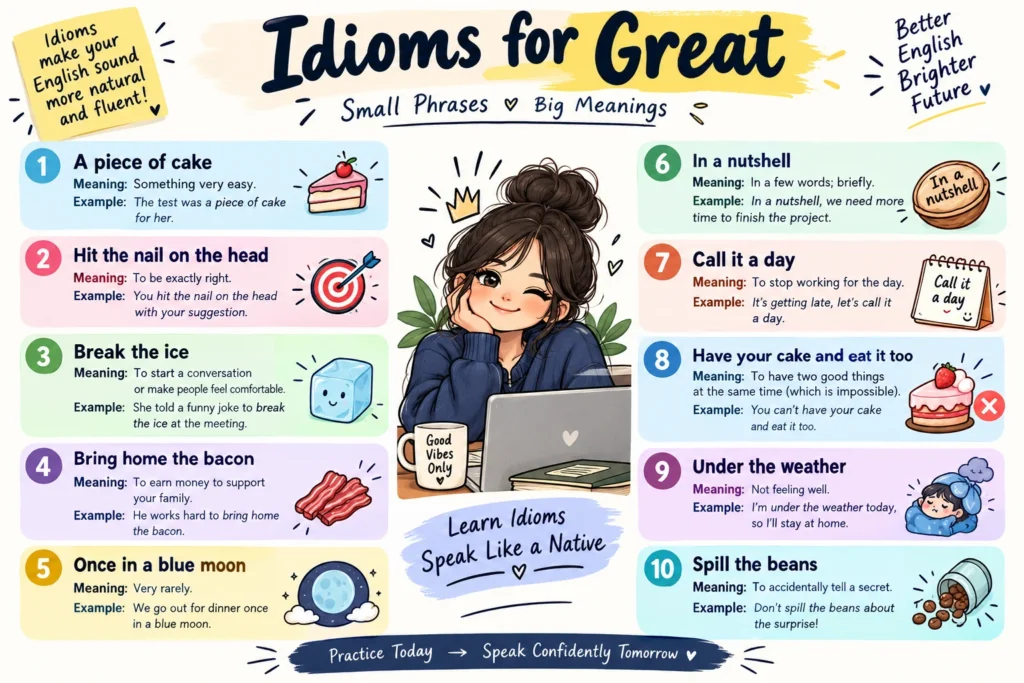 Idioms for Great