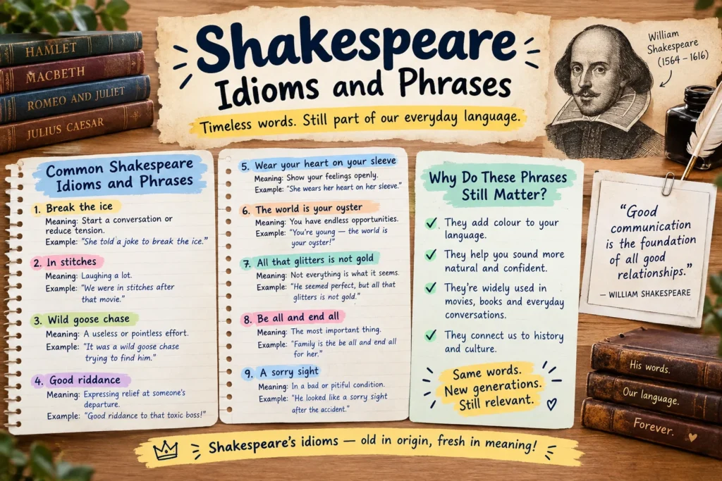 Shakespeare Idioms and Phrases